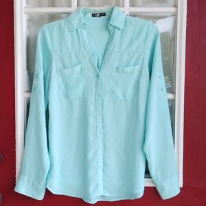Express portfolio shirt long sleeve size xs